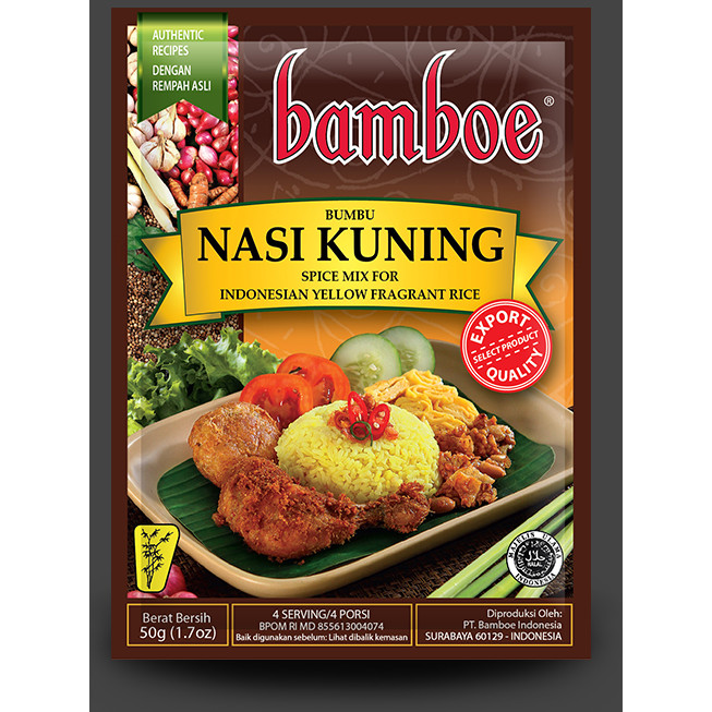 

Bumbu Bamboe Export Nasi Kuning Original 100%