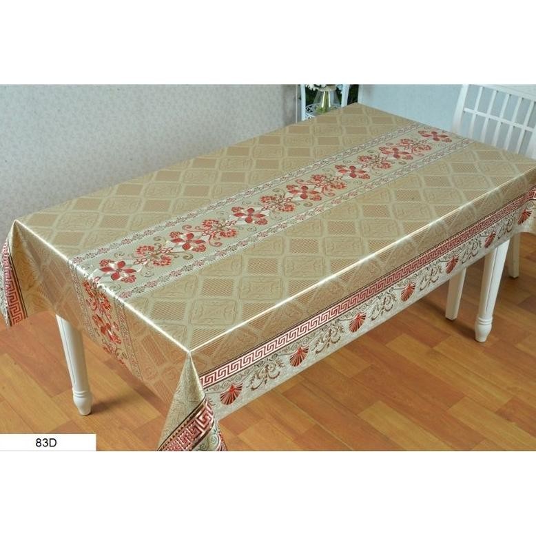 Taplak meja makan meteran 3D MONARY PVC anti air MOTIF TIMBUL