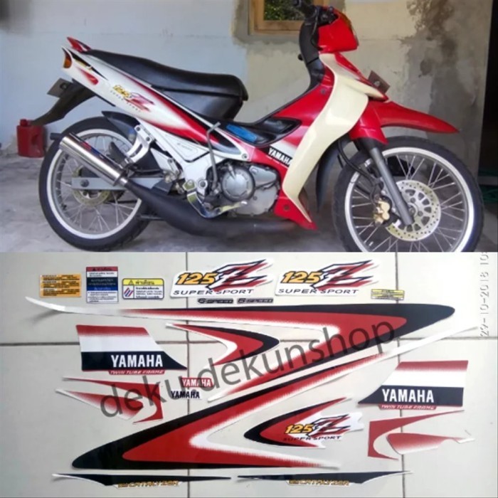 Terlaris Striping Stiker Yamaha 125Z Merah
