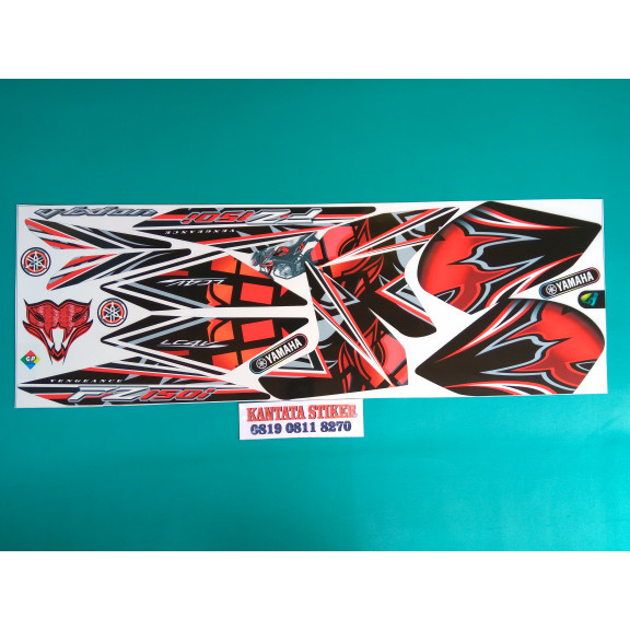 Terbaru Stiker Striping Vixion Nvl Fz150I Merah