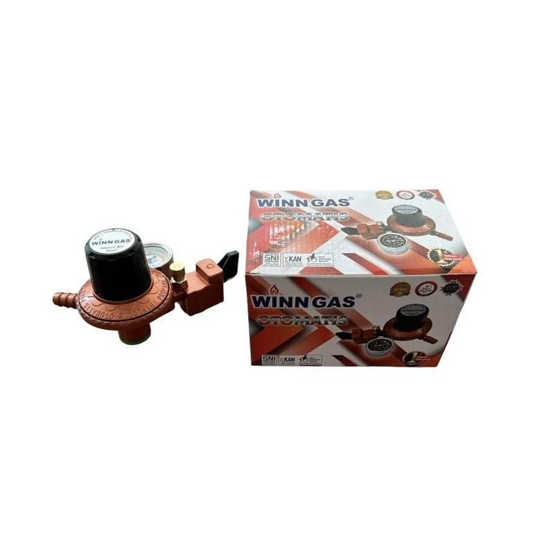 REGULATOR WINN GAS OTOMATIS, REGULATOR ROBOT WINN GAS DENGAN TOMBOL RELEASE GAS & PENGATUR GAS BESAR
