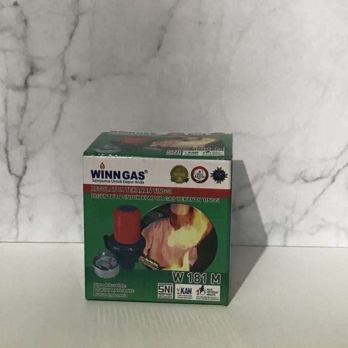 REGULATOR WINN GAS WINN GAS W 181 + METER LPG 3KG 12 KG