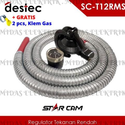Paket Selang Kompor Gas LPG Regulator Meter Meteran Starcam SC-T12.RMS