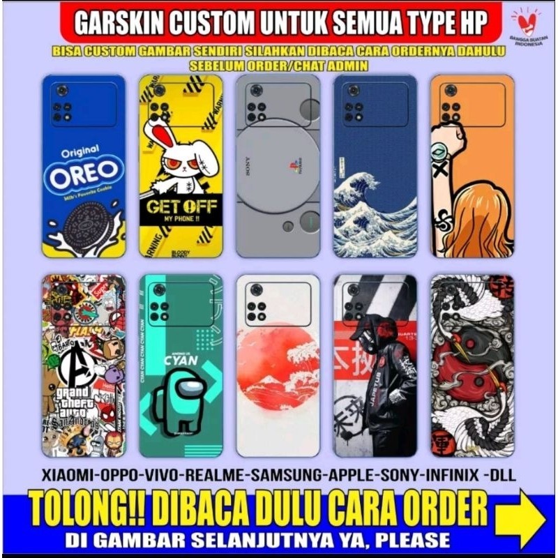 

Wrap* All Type Sendiri Wrap Skin Stiker Garksin CUSTOM Gratis (2pcs)