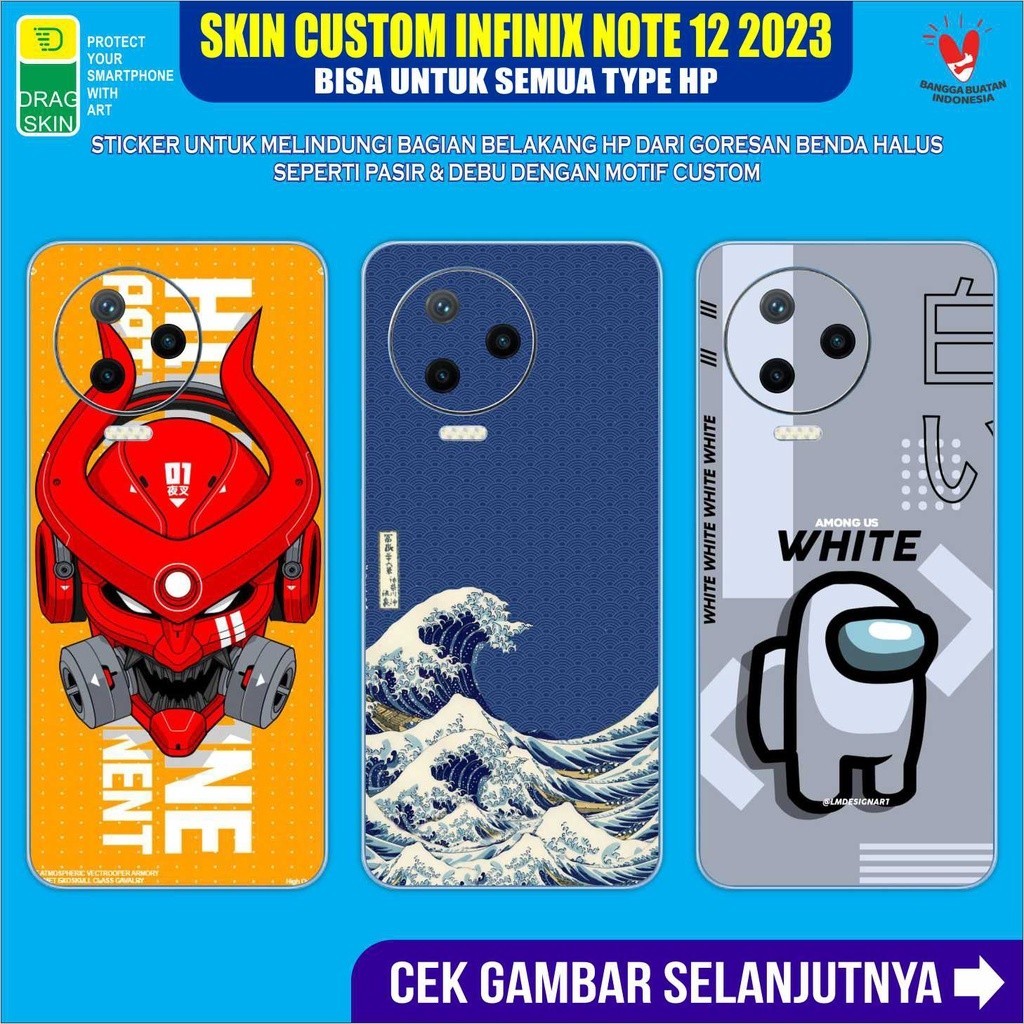 

Wrap* Infinix Note 12 Wrap Skin Stiker Garksin CUSTOM Gratis (2pcs)