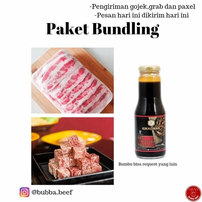 

PAKET BUNDLING BBQ/SAIKORO CUBES/DAGING SLICE/BUMBU BULGOGI/WAGYU SM88