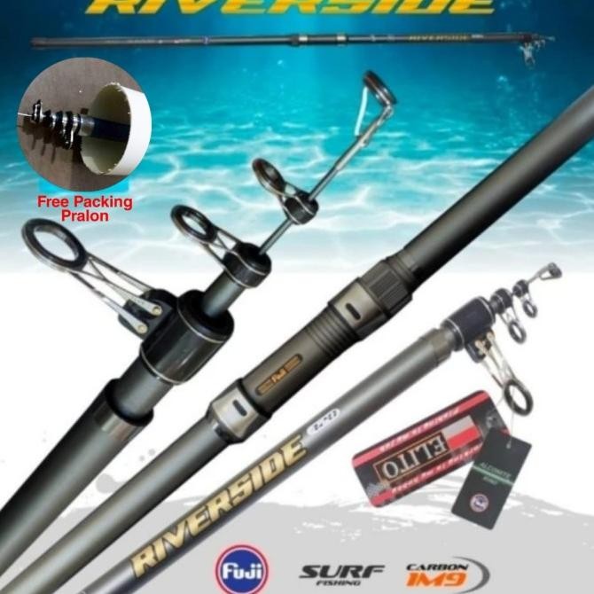 Joran Antena Surf Elito Riverside cincin Full Fuji