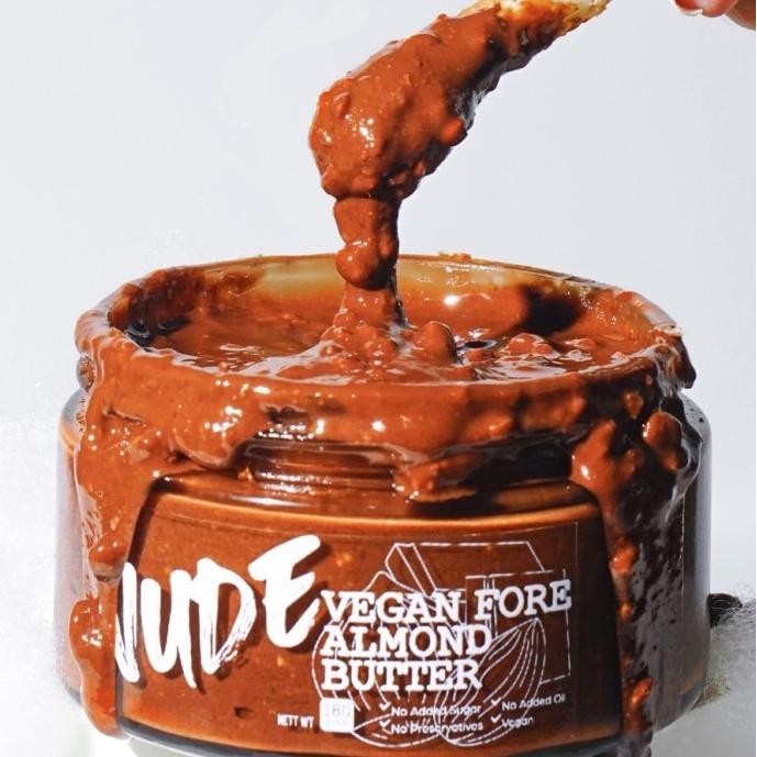 

siap kirim vegan fore almond butter 180g crunchy hazelnut dark choco ferrero