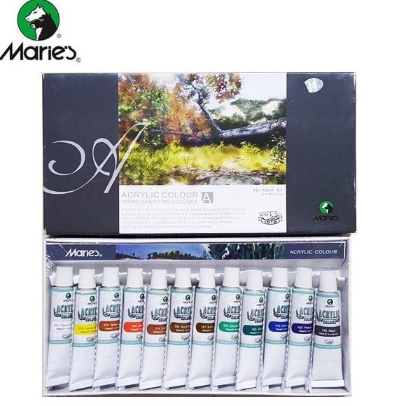 

Sale Maries Acrylic Colour Set Type 812 12Colours