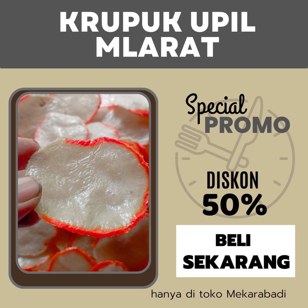 

Krupuk Upil Mentah Goreng Minyak/ Pasir 500 Gram