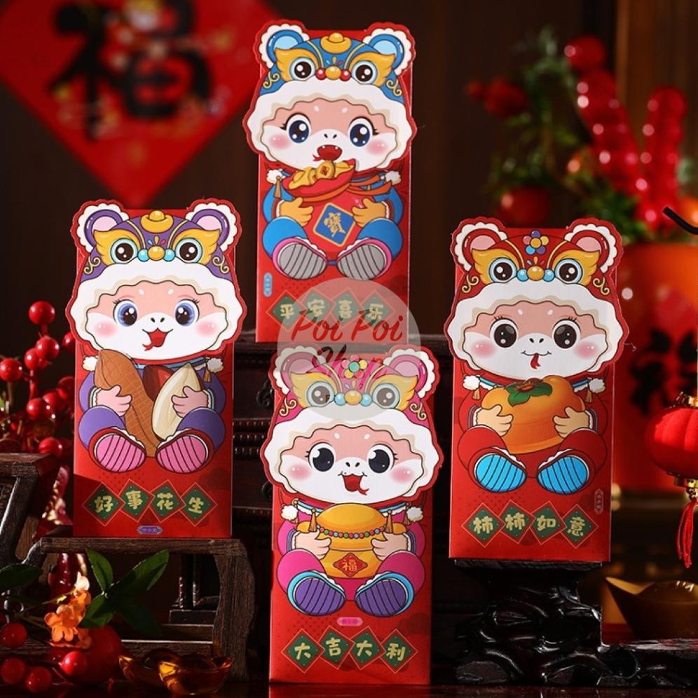 

Angpao Imlek 3D Ular 2025 Kuping Panjang HJ Timbul Ampau Amplop Angpau Sincia Termurah Angpau Harga Grosir Termurah
