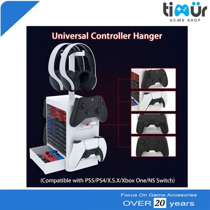 Universal Multifunctional Tempat Rak Kaset Nintendo Xbox One Ps4 Ps5