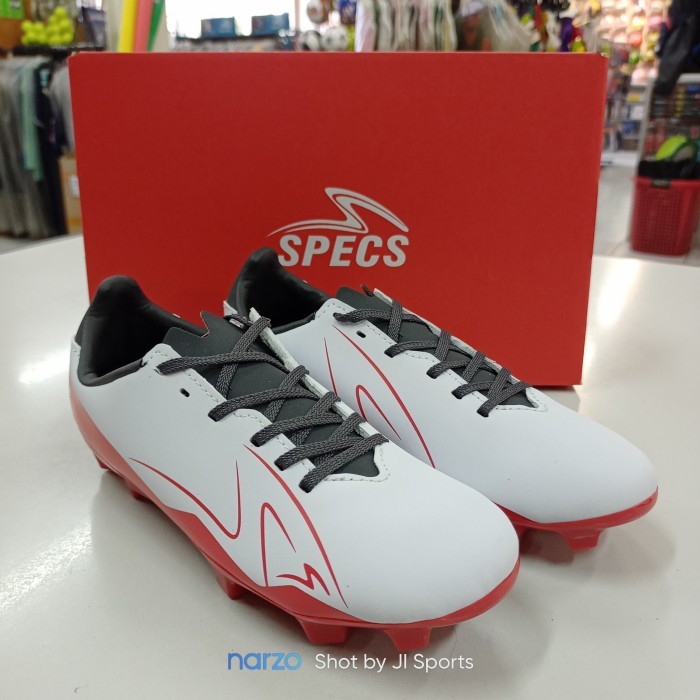 ORIGINAL Sepatu Shoes Bola Sepakbola SPECS Spek Spec XLR 2 Putih Merah