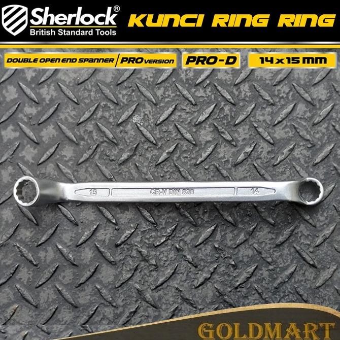 

Tersedia Kunci Ring Ring (Pro-D Series) uk. 14 x 15 mm Original Sherlock (1 pcs