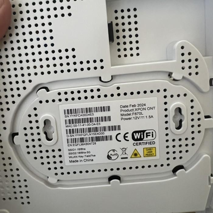 Ont Xpon Dual Band F670L Gpon Dan Epon