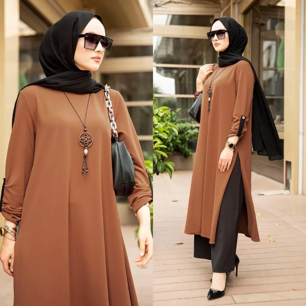 Baju Gamis Abaya Muslim INNARA SETELAN BAJU MUSLIMAH TERVIRAL / ONE SET KAYANA TERBARU / SETLONG