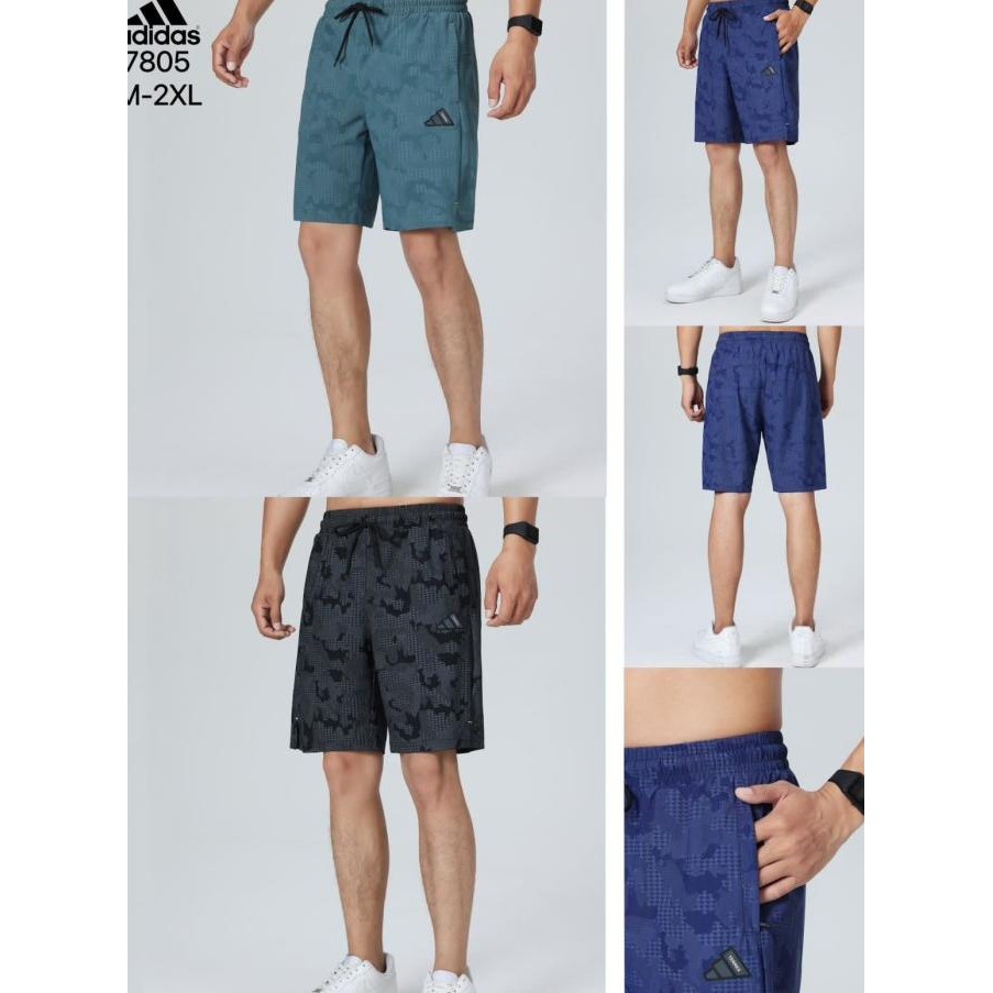 Sport Celana Pendek Olahraga Pria Running Adidas Grade Original Import