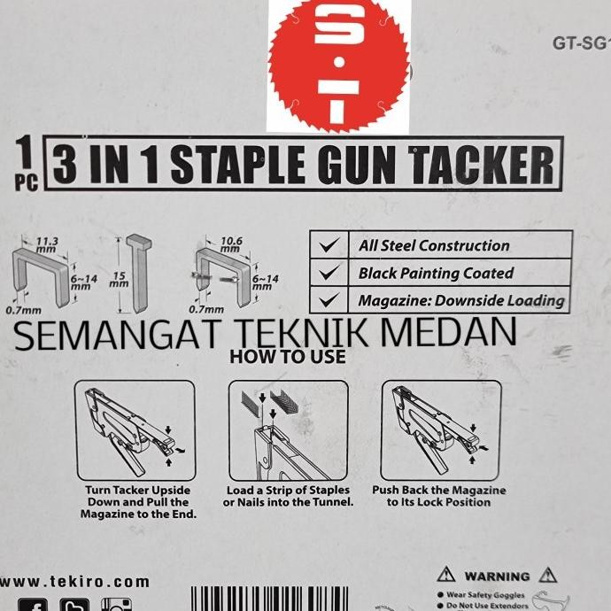 

Staples Hekter Tacker Tembak Paku Manual Gun 3 In 1 6 - 14 Mm Tekiro Original Dan Terpercaya