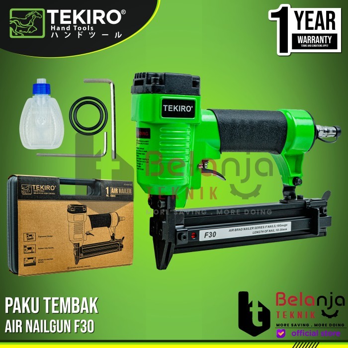 

TEKIRO F 30 Air Nail Gun Paku Tembak Staples F 30 Air Nailgun mesin