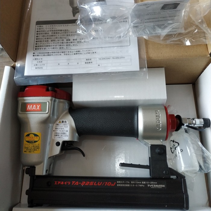 

MAX Japan TA-225 Air nailer staples TA 225LU tembak paku TA 225 LU 10J