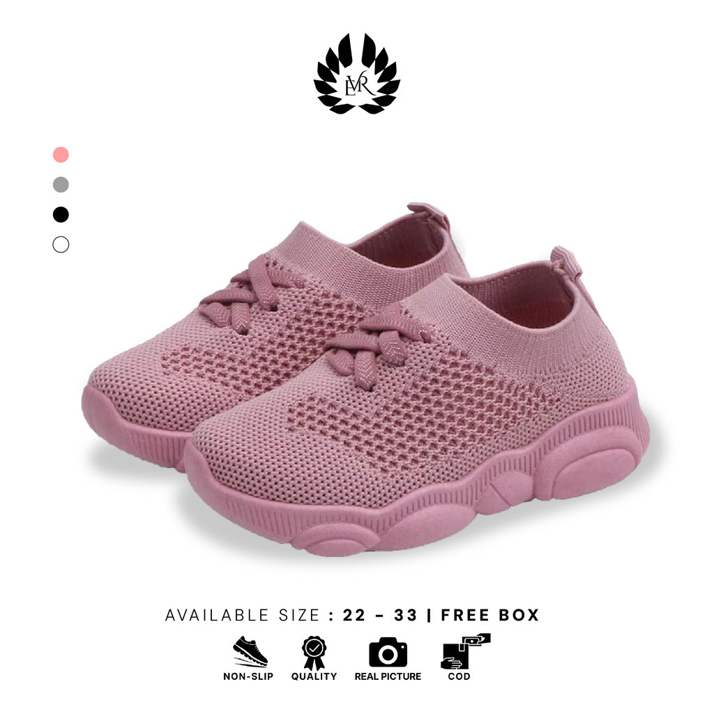 Promo Baju Anak EVR SIZE 22-33 Sepatu Slip On Anak Rajut Sepatu Sport Anak Kekinian LV0357