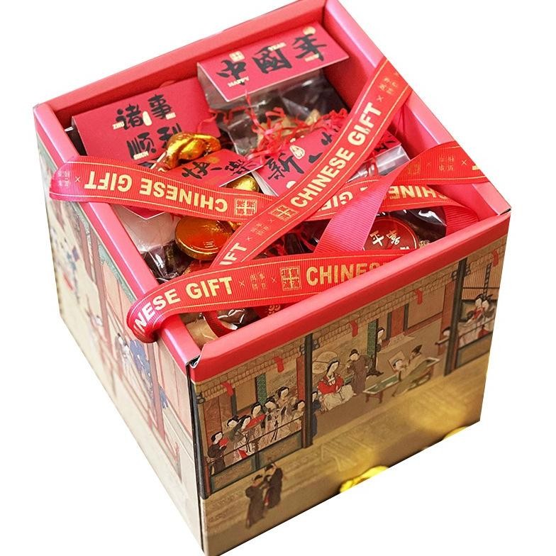 

CR - NEW 2025 (HI 004) JIAN JI JIAN XI -- KOTAK HAMPERS MIYOSHI MIHI IMLEK / BOX CNY SINCIA / TENTENG BOX CHINESE NEW YEAR TERLARIS