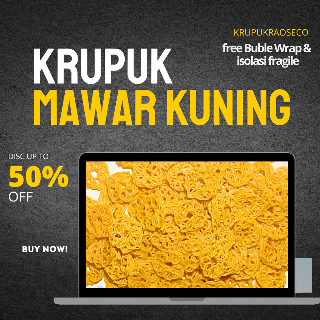 

[Promo] Kerupuk Mawar Mini Orange Kuning