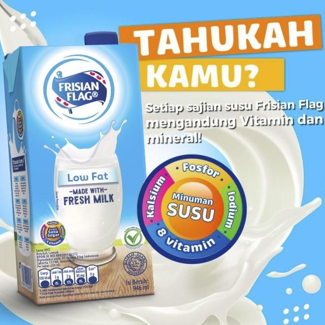 

Friian Flag Purefarm Uu Uht Low Fat 946Ml 3 Pc