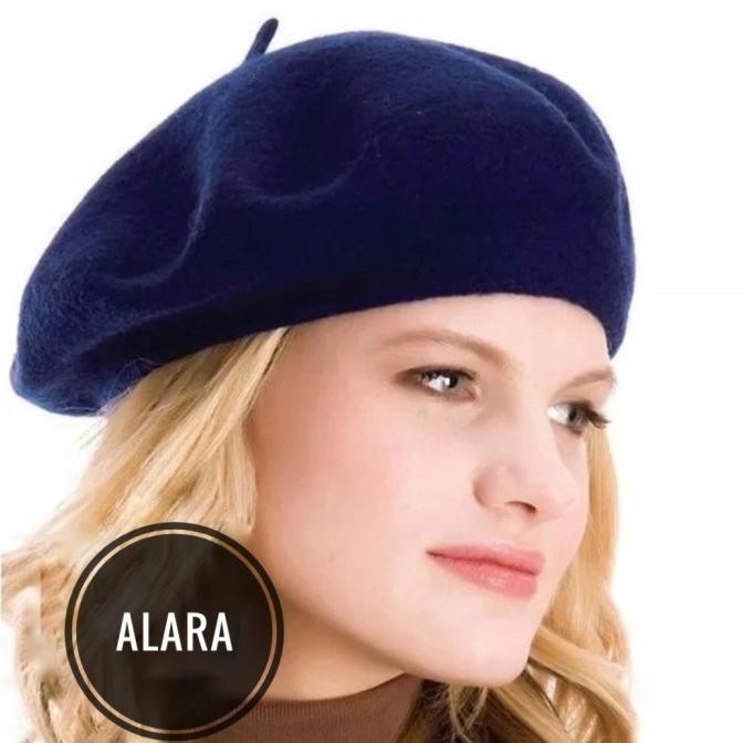 topi baret wanita topi musim dingin topi fashion wanita DS