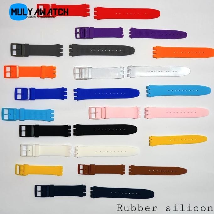 Strap Tali Jam Tangan Swatch Rubber Tali Jam Swatch Karet Rubber Original Terlaris