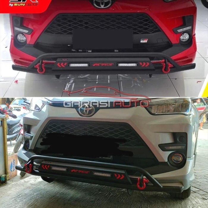 Tanduk Depan Towing Bar Mobil Calya Sigra Bumper Besi Rhino Armor
