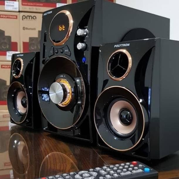 Salon Aktif Polytron Speaker Bluetooth Usb Remote Extra Bass Original Terlaris
