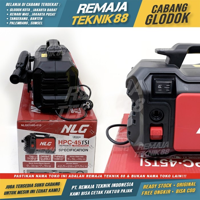 Populer High Pressure Cleaner Nlg Hpc 45 Tsi Hpc 40 Ts Mesin Steam Cuci Mobil Cuci Ac Nlg Hpc 45Tsi