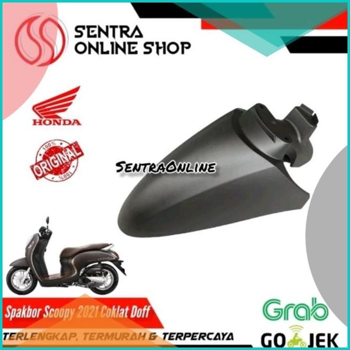 Fender fr spakbor depan scoopy new 2021 brown coklat doff dop original