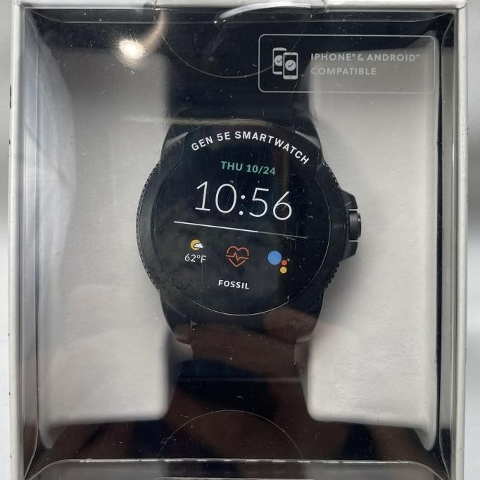 Fossil Ftw4047 Gen 5E Smartwatch Black Silicone Original Terlaris