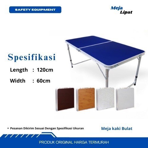 Terbaru Sa Meja Lipat Koper Hpl Aluminium-Meja Lipat Portable - Kaki Bulat