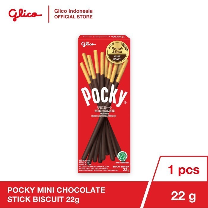 

POCKY COKELAT HALF SIZE 22G