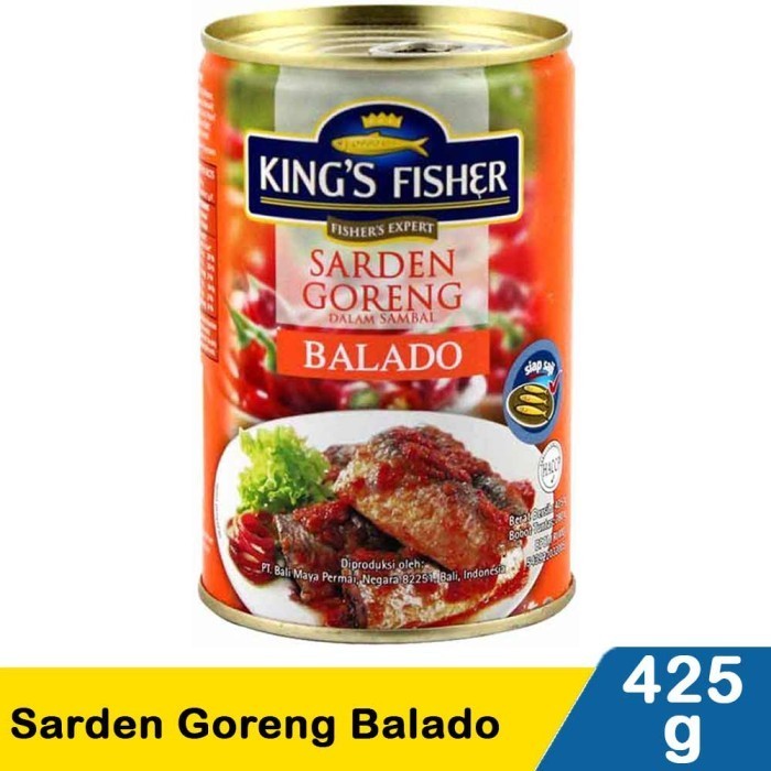 

KINGS FISHER IKAN SARDEN GORENG BALADO 425G