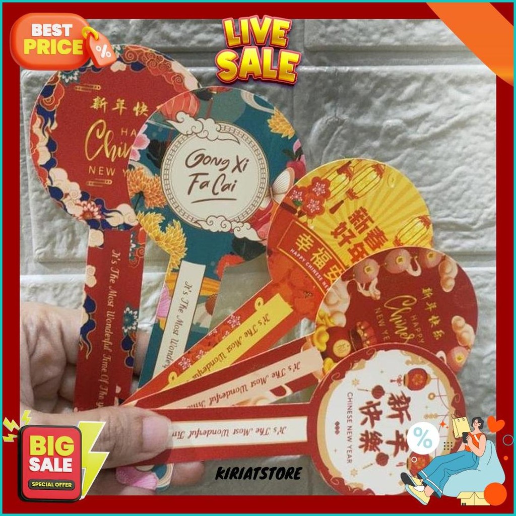 

(10Pcs) Stiker Toples Kuker Terbaru Imlek Chinese New Year Stiker Imlek Kilat