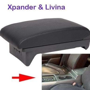 Armrest Sliding Xpander Console Box Mobil 3 USB Port All New Livina