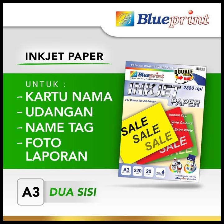 

Blueprint BP-DSIPA3220 - Double Sided Inkjet Paper 'SALE'