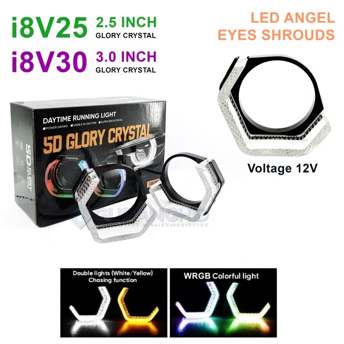 Shroud Projie Matrix 2.5inc 3inc 5D Glory Crystal Casing Shroud V RGB