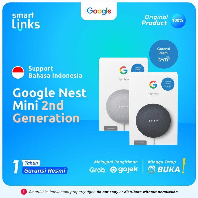 Promo Google Home Nest Mini 2 Gen2 Gen 2 2Nd Generation Garansi Tam Terlaris