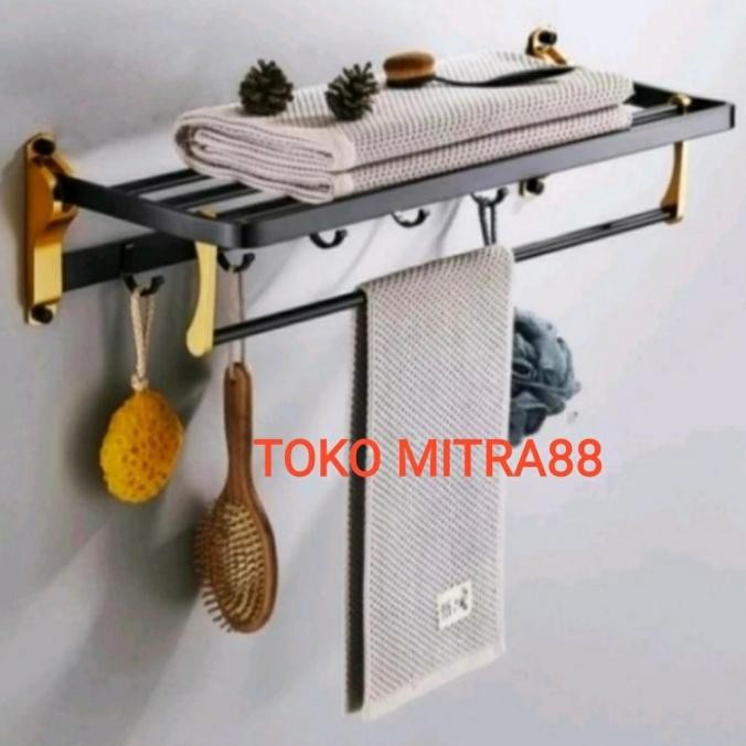 

PROMO RAK HANDUK LIPAT 5 BARIS 2 SUSUN BLACK GOLD