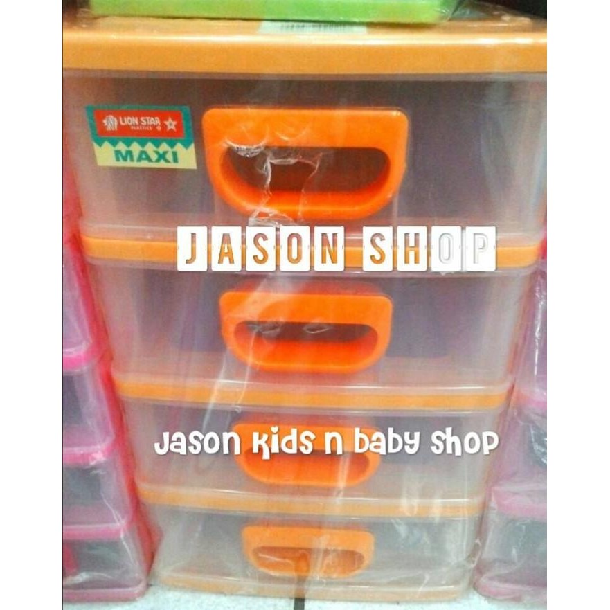 Laci Plastik/Rak Serbaguna Estima Maxi Lion Star Susun 4