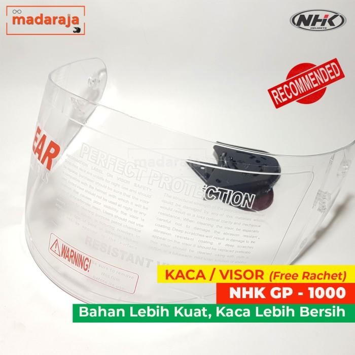 Kaca Visor Helm Nhk Gp 1000 / Gp1000 Bening Hitam Pelangi Full Face