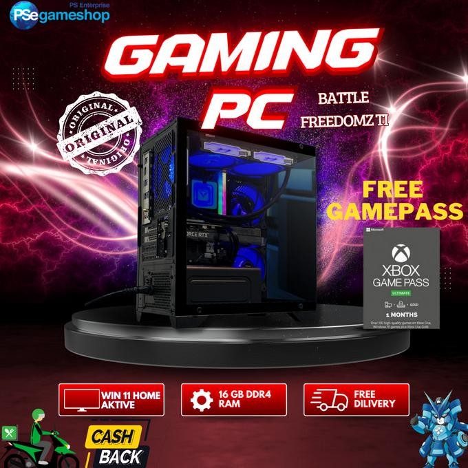 

PROMO GAMING PC AMD RYZEN 7 5700X RAM 16 GB GARANSI RESMI / PC RAKITAN EK GAMING BATTLE FREEDOMZ TI / GALAX GEFORCE / FULLY LOADED