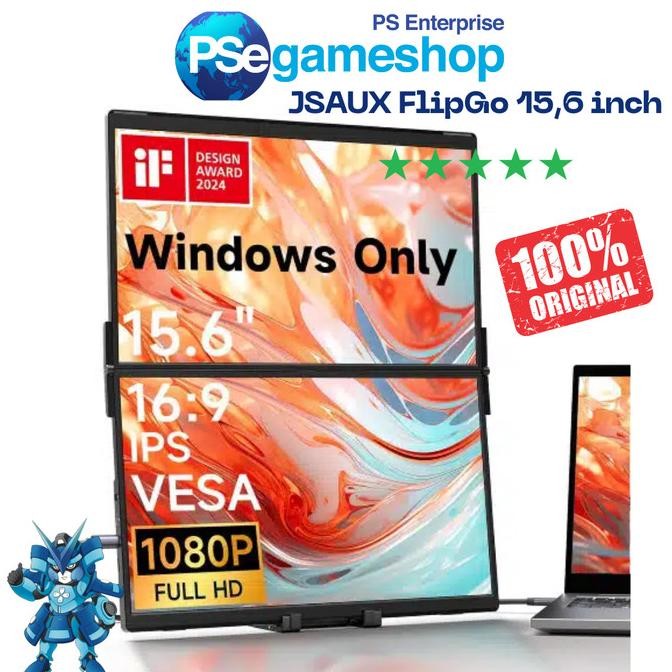 

PROMO JSAUX FLIPGO PORTABLE DUAL MONITOR FLIPGO LITE 15,6 / 15,6 INCH