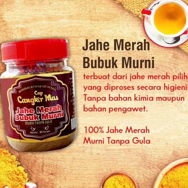 

Jahe Merah Bubu Murni Tanpa Gula Cap Cangir Ma Tople 80 Gram