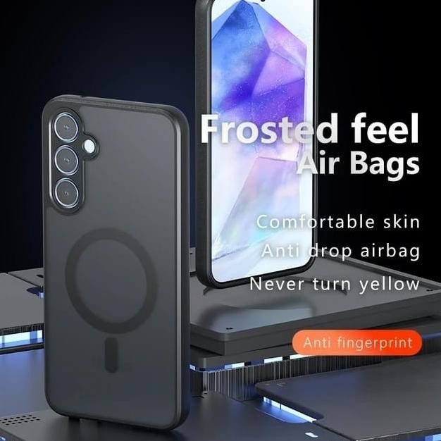 Case Samsung Galaxy A55 / A35 / A25 / A15 Soft Hard Anti Yellow Clear MATTE Magsafe Original HardCas